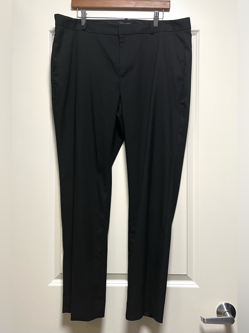 EUC Banana Republic Ryan Straight Leg Dress Pants Professional Classic Black 16